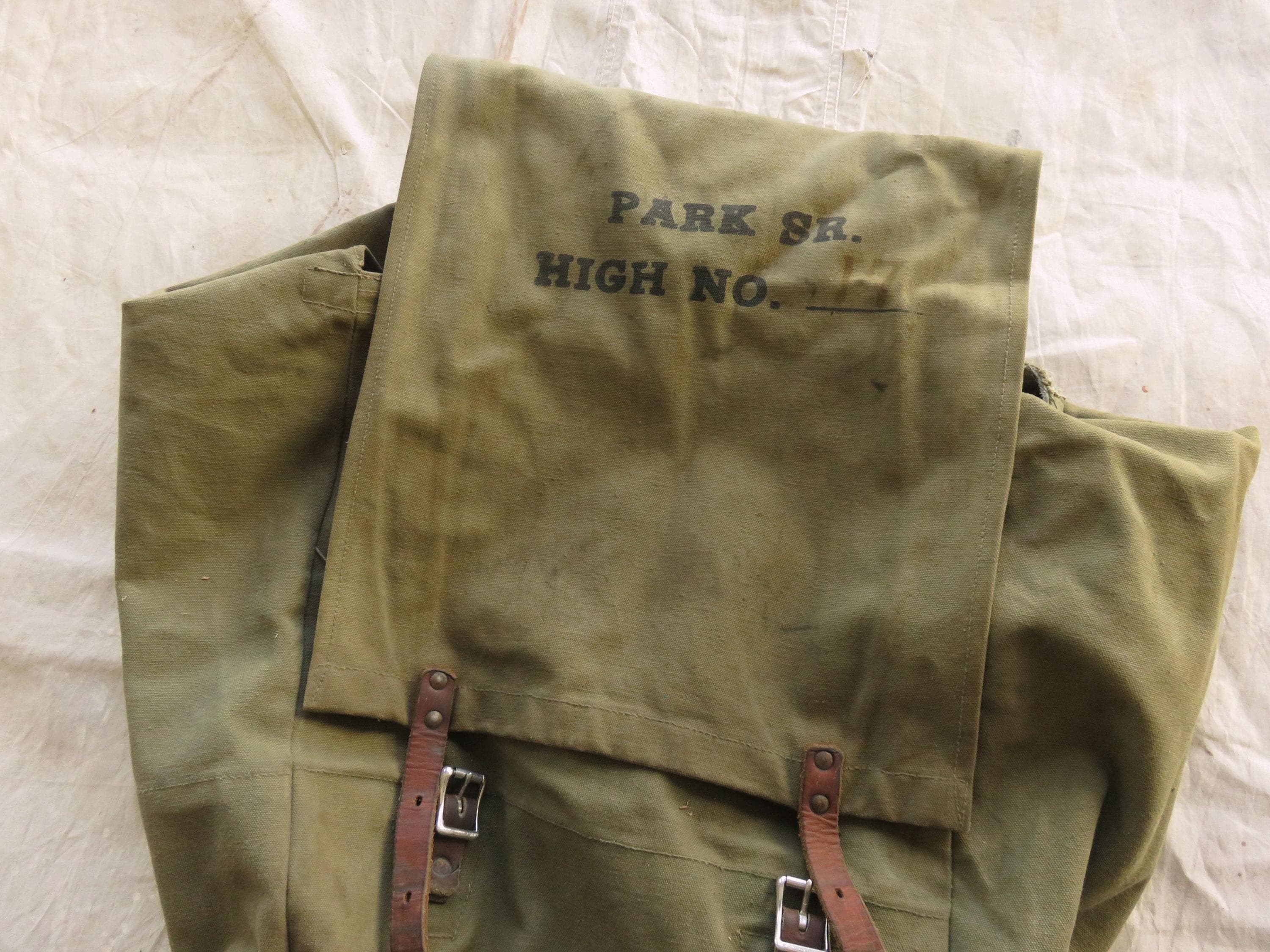 Vintage 40s / 50s Monarch Duluth Food Pack / Heavy Duty Rugged Canvas ...