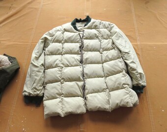 Large 60s Pioneer Canadian Military Style Down Parka / Field