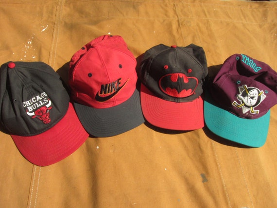 Vintage 90s Snapback Hats / Chicago 