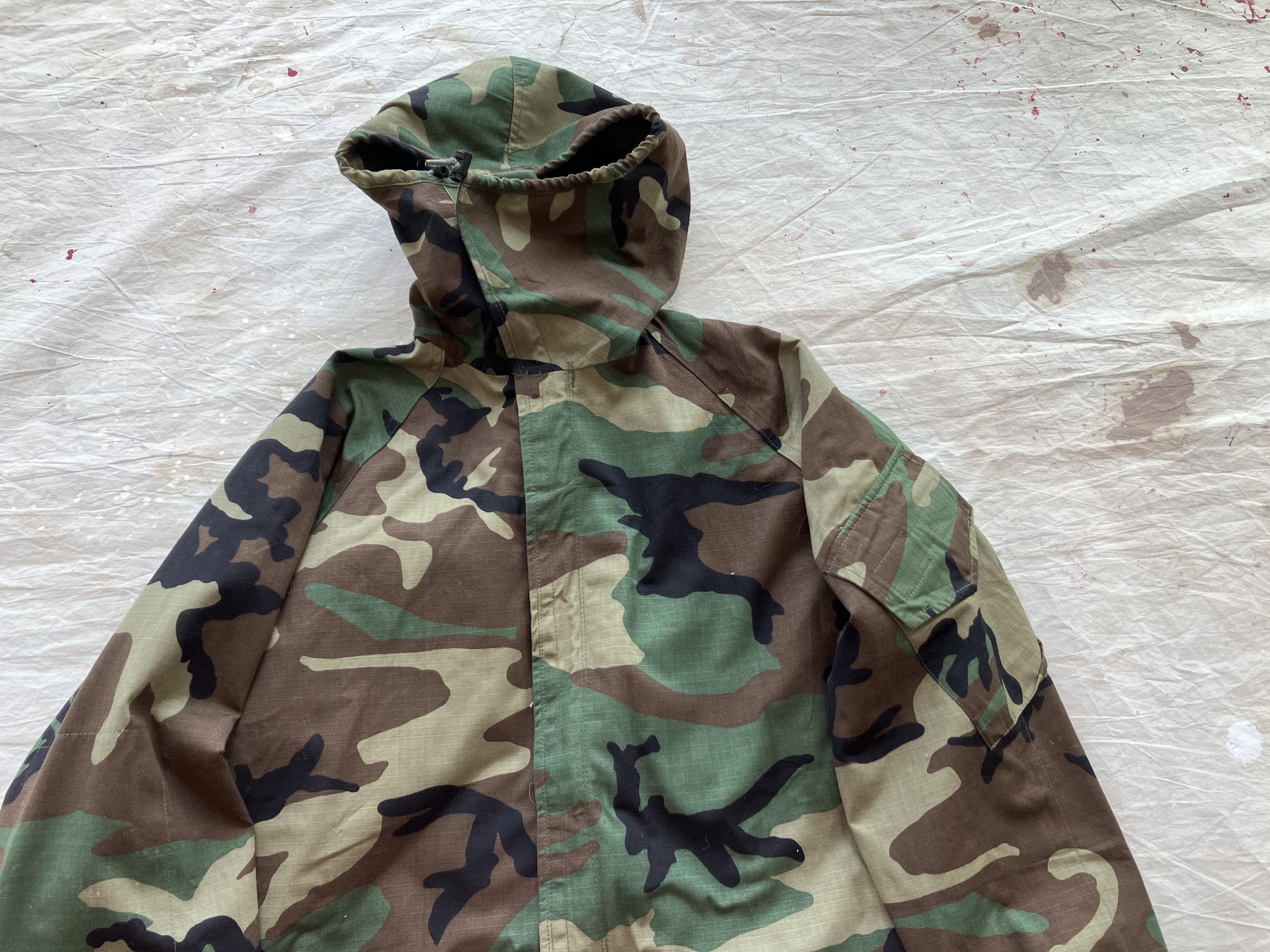 ジャケット・アウター 80s MILITARY  CAMO PARKA BLACK-DYE 1980's Vintage US Army Camo Parka Cold Weather Jacket