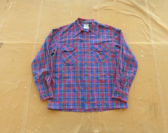 Small 50s Hercules Khaki Mountain Cloth Work Shirt / 1950s Gusset