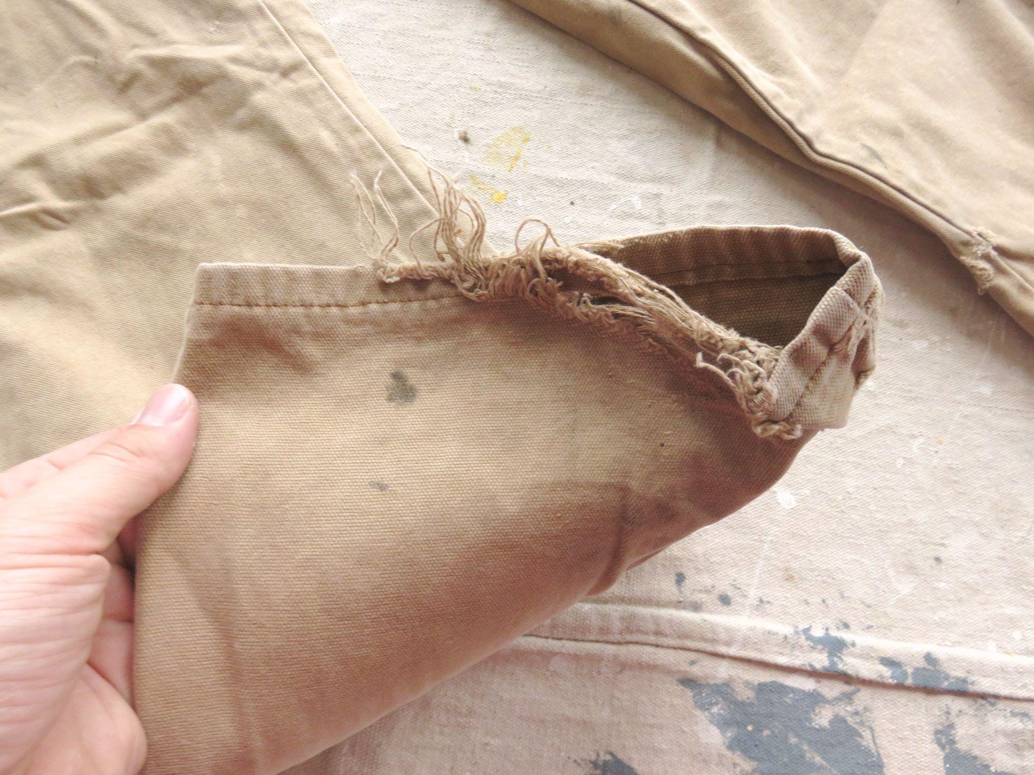 38 X 30 90s Dickies Distressed Carpenter Pants / Brown Canvas