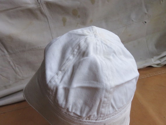 XS / Small 50s US Navy White Cotton Bucket Hat / … - image 6