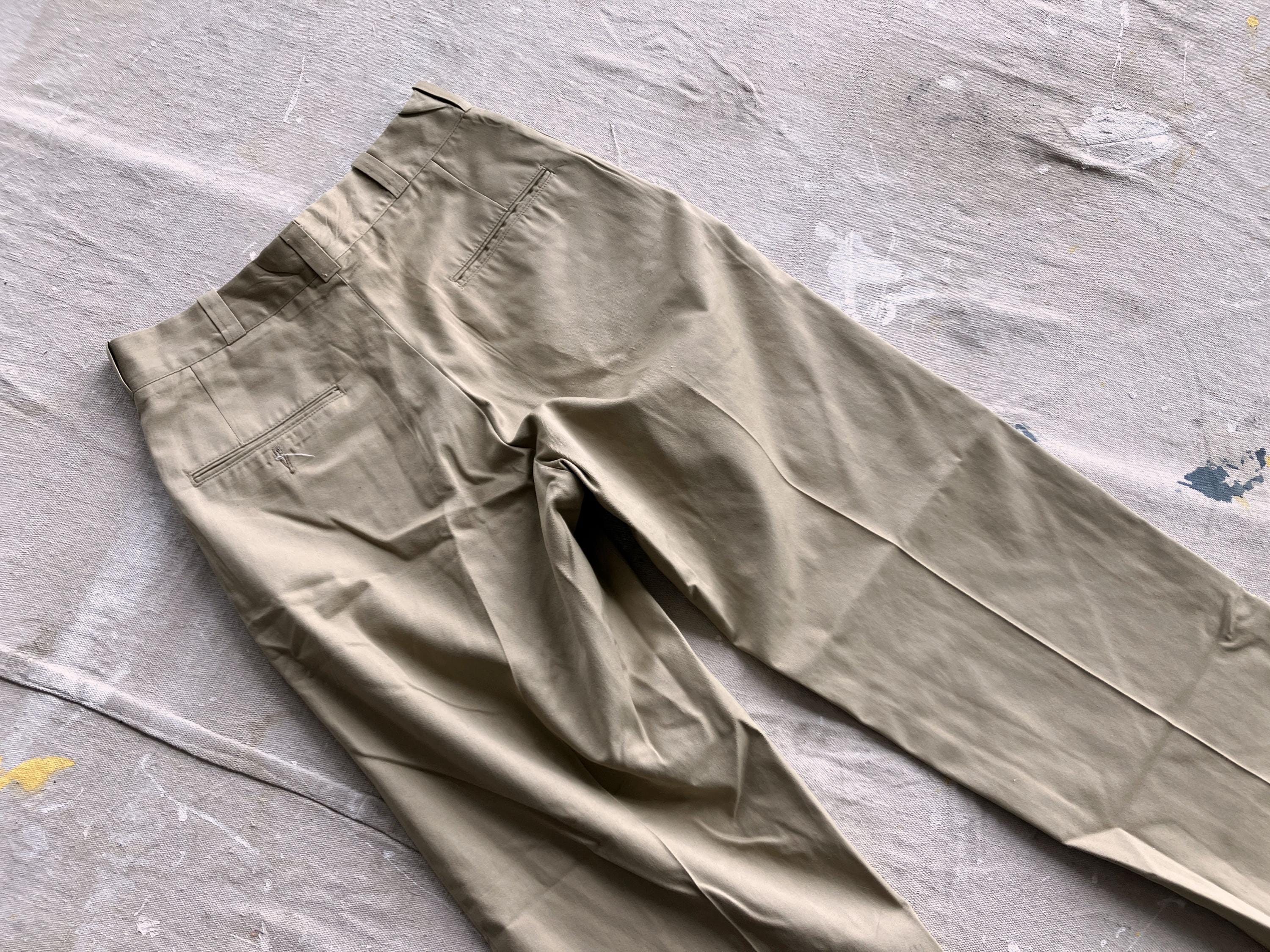 28 Waist 60s Military Chinos / XS Small Pants Army Military