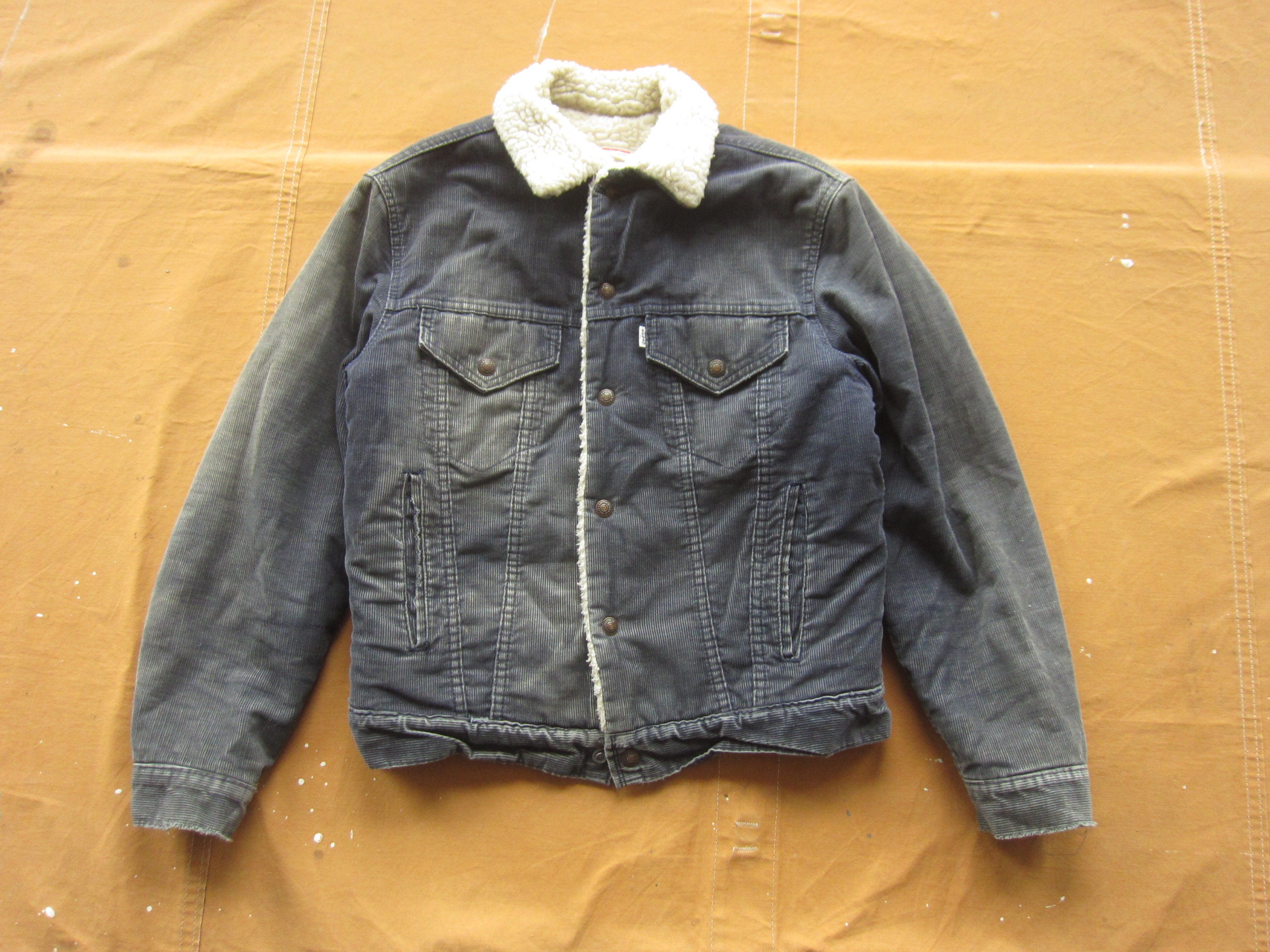 Small 70s Levis Corduroy Sherpa Jacket / Trucker Sun Faded - Etsy Ireland