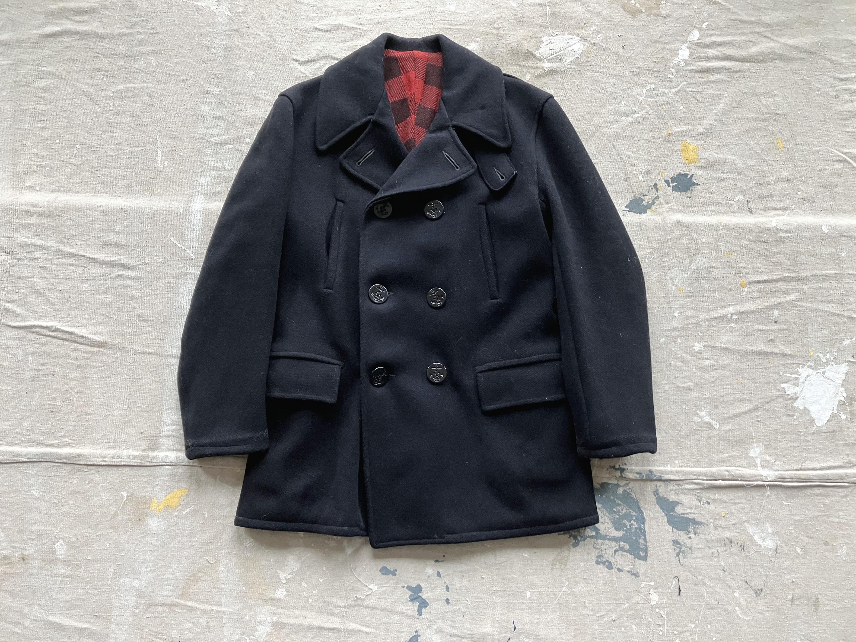 US NAVY P-COAT 1940s JA2237