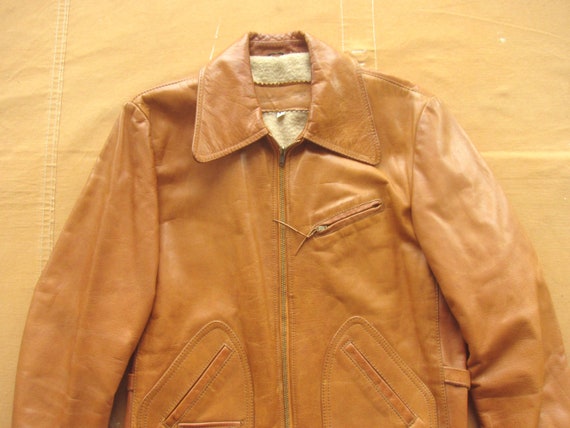 William Barry 70s Leather Shirt Vintage