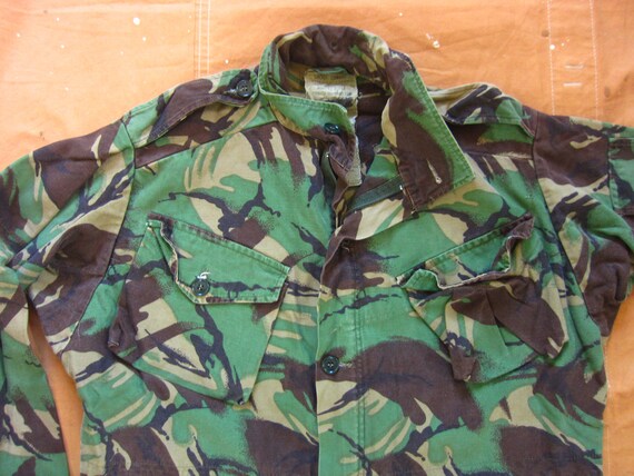 Vintage Army Herringbone Cotton Canvas Anorak Smock British Army 1970/'s Style