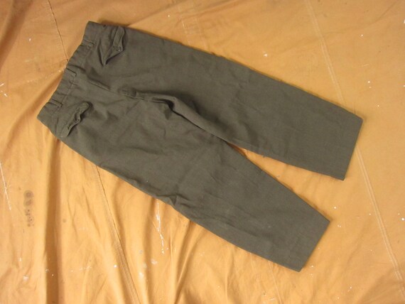 32 x 28 50s US Army Wool Uniform Trousers / 1950s… - image 9