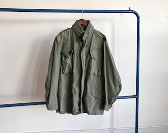 XL / XXL 60s Red Whipcord Twill Work Jacket / Two Pockets