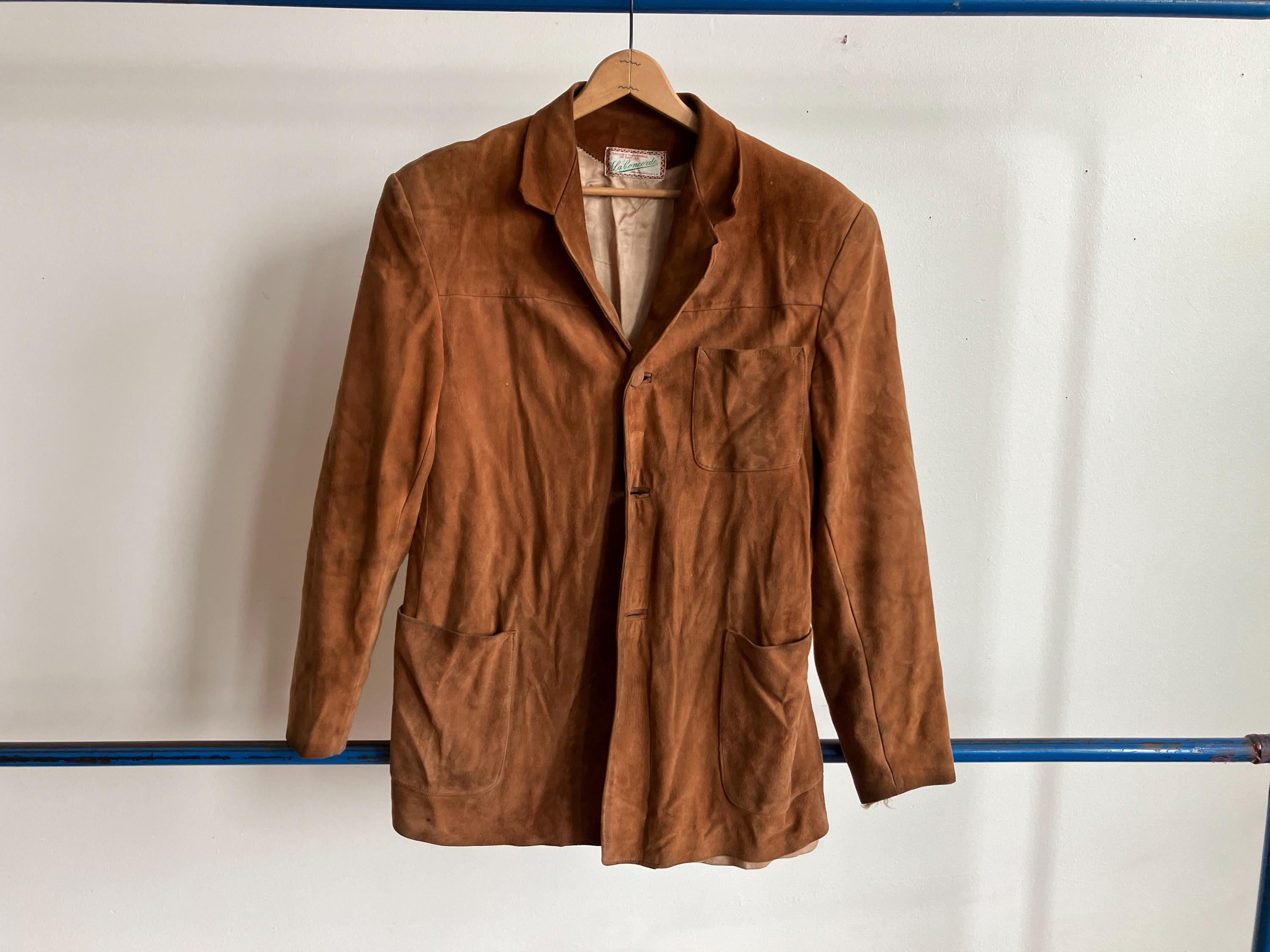 Men's Vintage 1950's Suede Jacket - Etsy