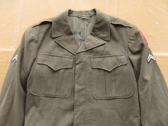 Medium / Size 40 40s US Army Ike Jacket / Wool Uniform Jacket