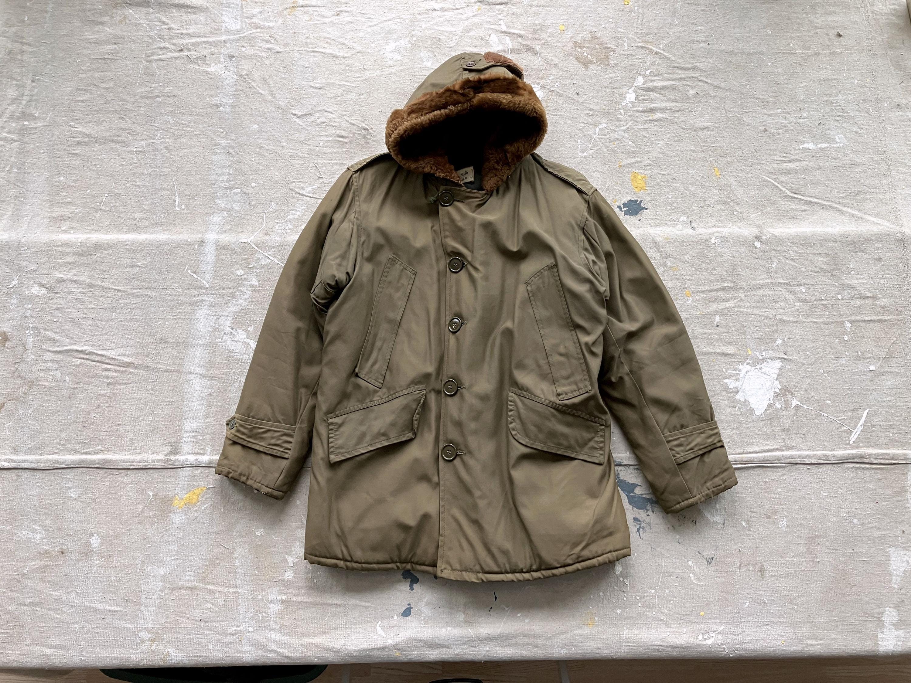 米軍 B-9 パーカー 民生品 40 年代の民間用 B-9 スタイル パーカー (小) / キルティング