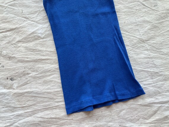 Small 80s Solid Color Tank Top Undershirt / Ribbe… - image 4
