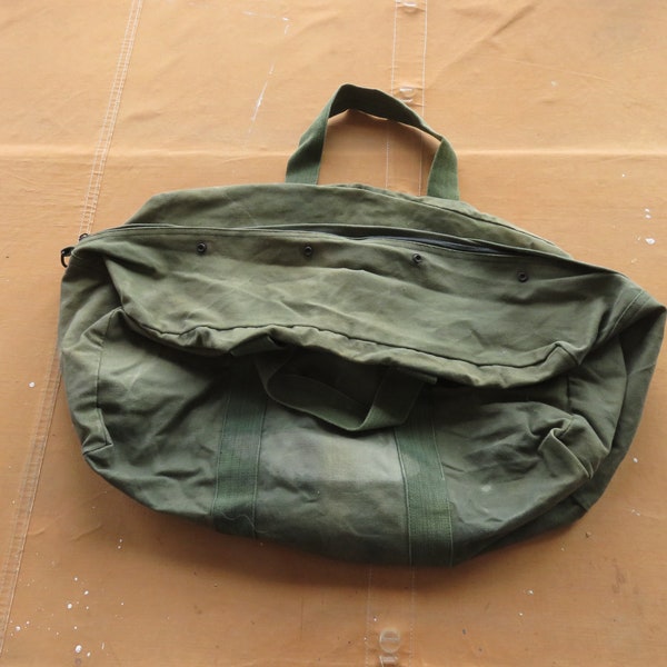 Vintage 90s US Air Force Aviators Kit Bag / Army Duffel Tote Bag Pilots Helmet Bag 1980s 1990s