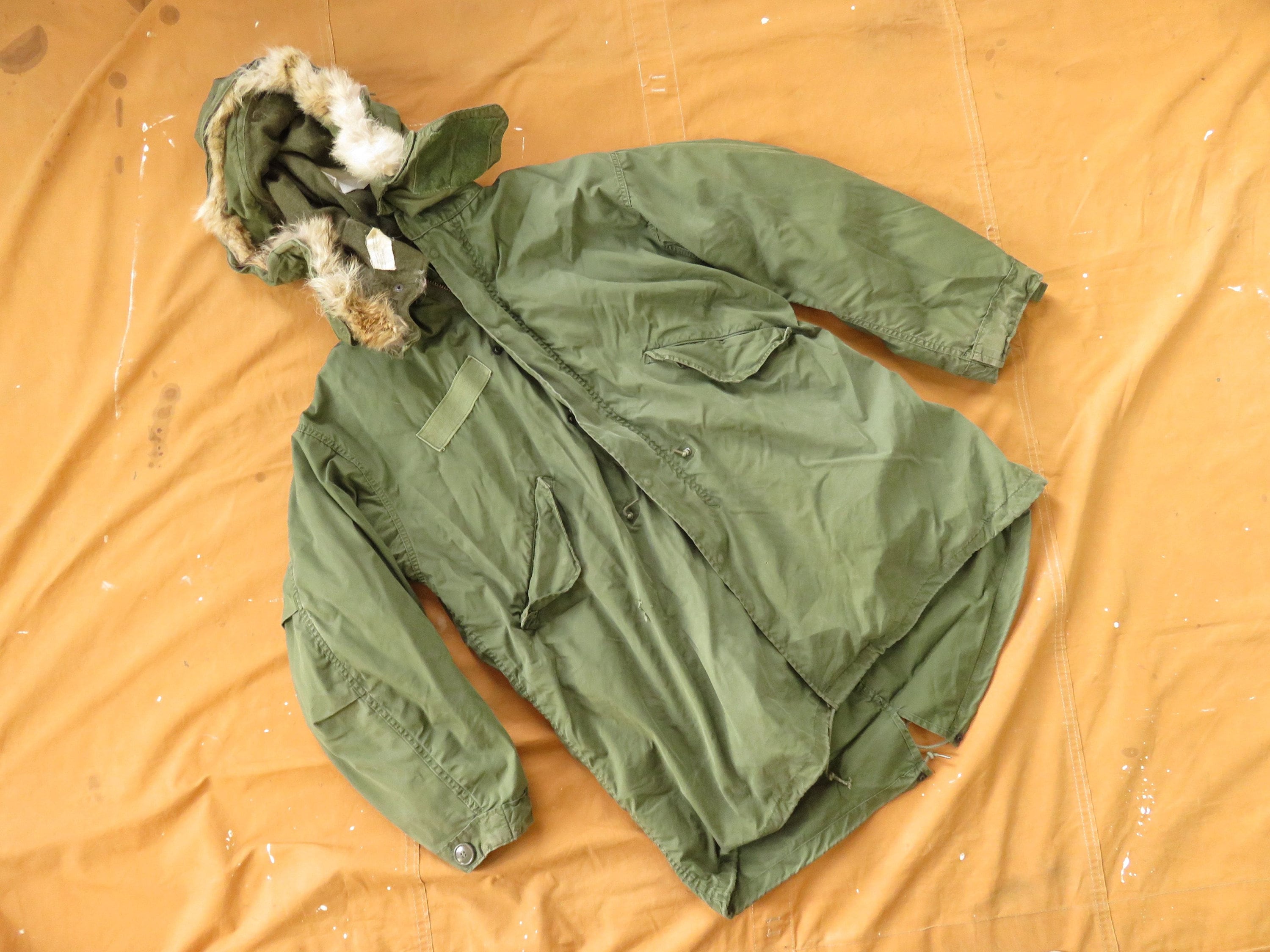 Medium / Large 70s US Army M-65 Fishtail Parka / M65 Field Jacket, Extreme  Cold Weather, Liner, Hood, 1970s, XL