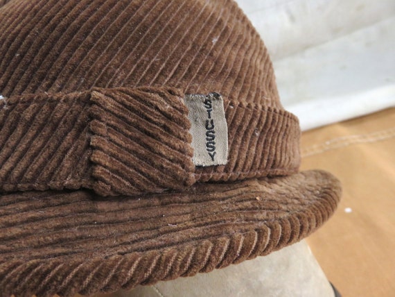 Medium 90s Stussy Corduroy Fedora / Bucket Hat Ra… - image 4