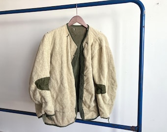 Vintage 50s M-1951 M 51 Wool Pile Jacket Liner US Military Army