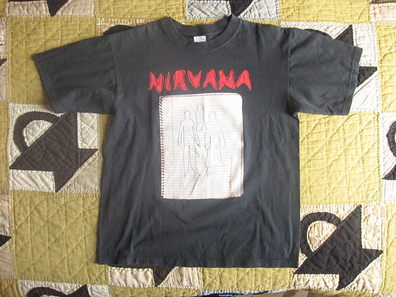 Medium Nirvana Ghost Notebook T-shirt / Anvil, the End of Medium Nirvana Ghost Notebook T-shirt / Anvil, the End of