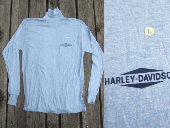 Medium 70s Harley Davidson Minimalist Turtleneck /