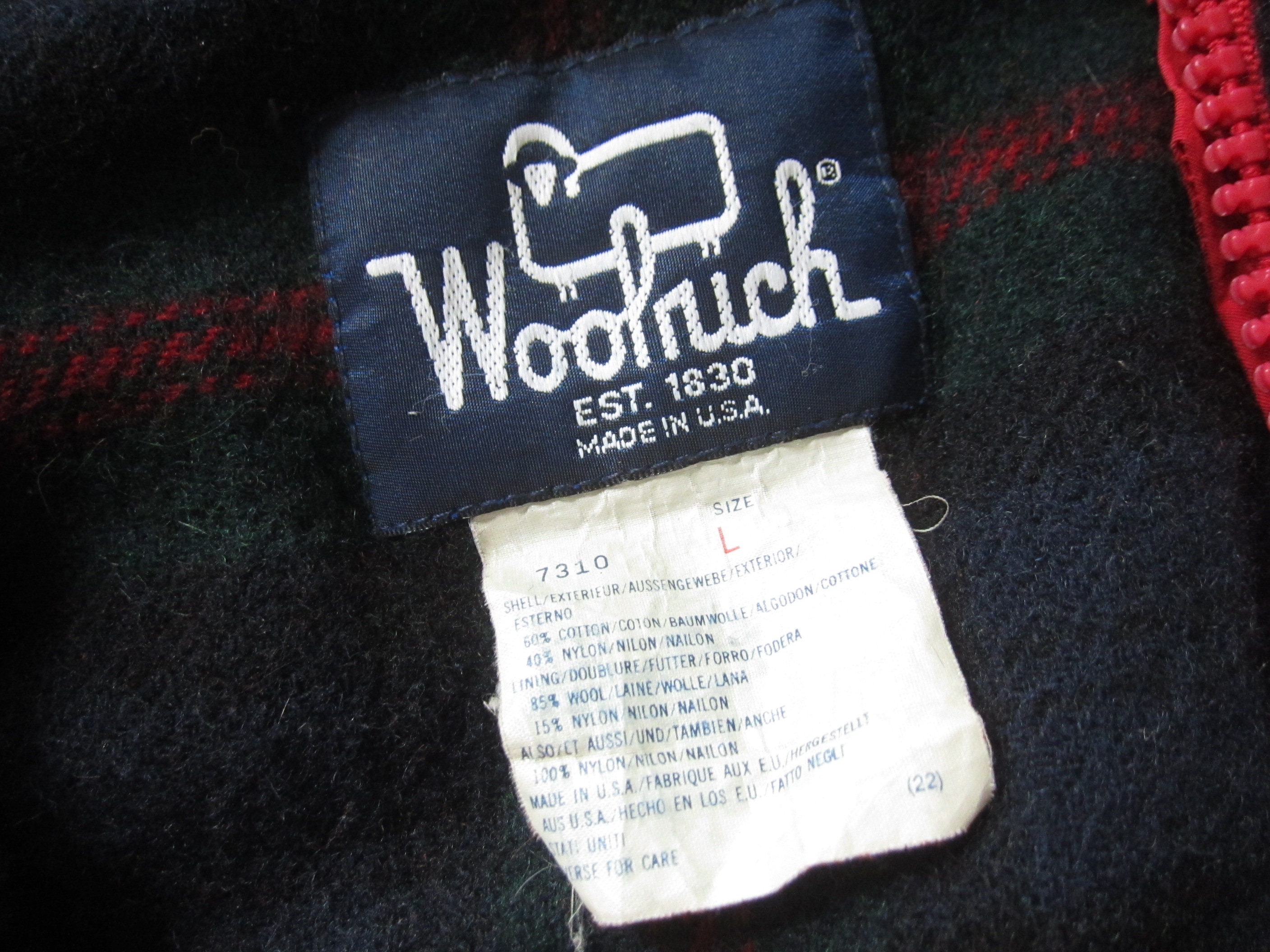 Large 80s Woolrich 60/40 Hooded Jacket / Cotton Nylon Wool | Etsy