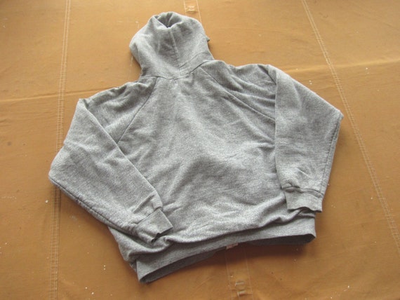 Medium / Large 80s Double Face Thermal Zip Hoodie / Hooded