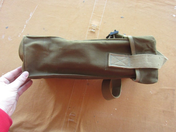 Vintage 40s US Army Radio Carrier Canvas Bag / 19… - image 6