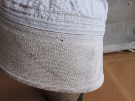 XS / Small 50s US Navy White Cotton Bucket Hat / … - image 5