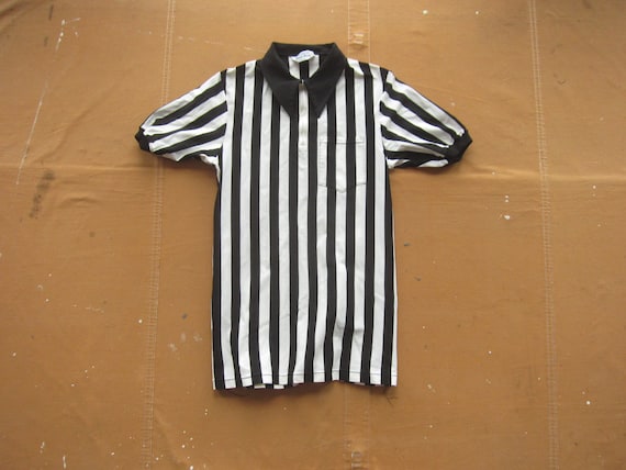 Maillot D'arbitre Homme – Rayures Noir Et Blanc, Anti-transpirant, Cols, Basket/foot/volley