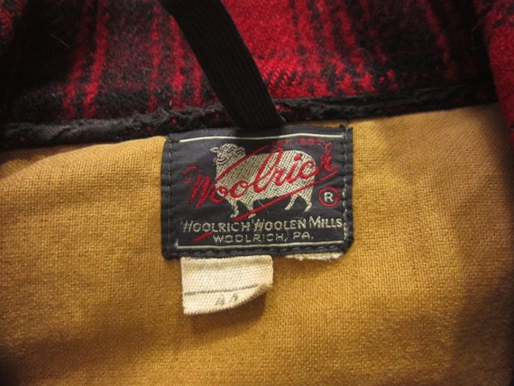 Large 40s Woolrich Buffalo Plaid Hunting Jacket /… - image 5