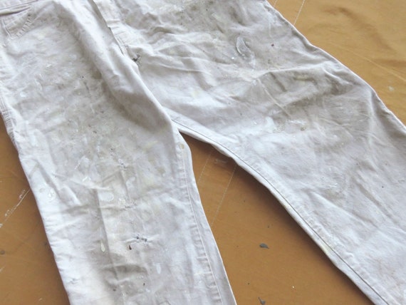 36 x 30 Dickies Painter's Pants / White Cotton Ca… - image 7
