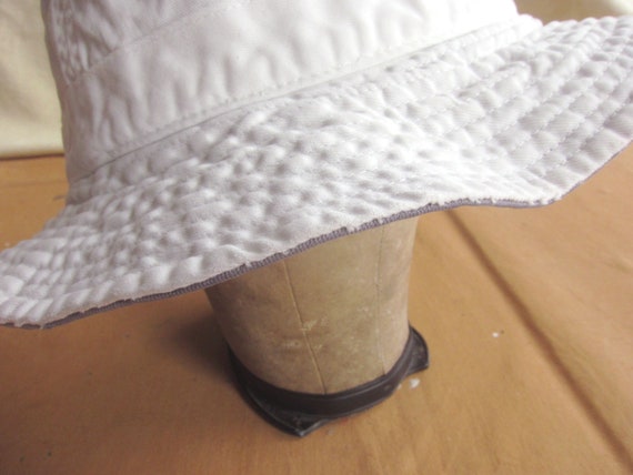 Large 90s Polo Golf Bucket Hat / White Cotton 199… - image 4