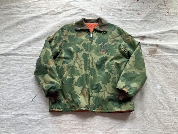 Large / XL 60s / 70s Mitchell Camouflage Reversible Jacket