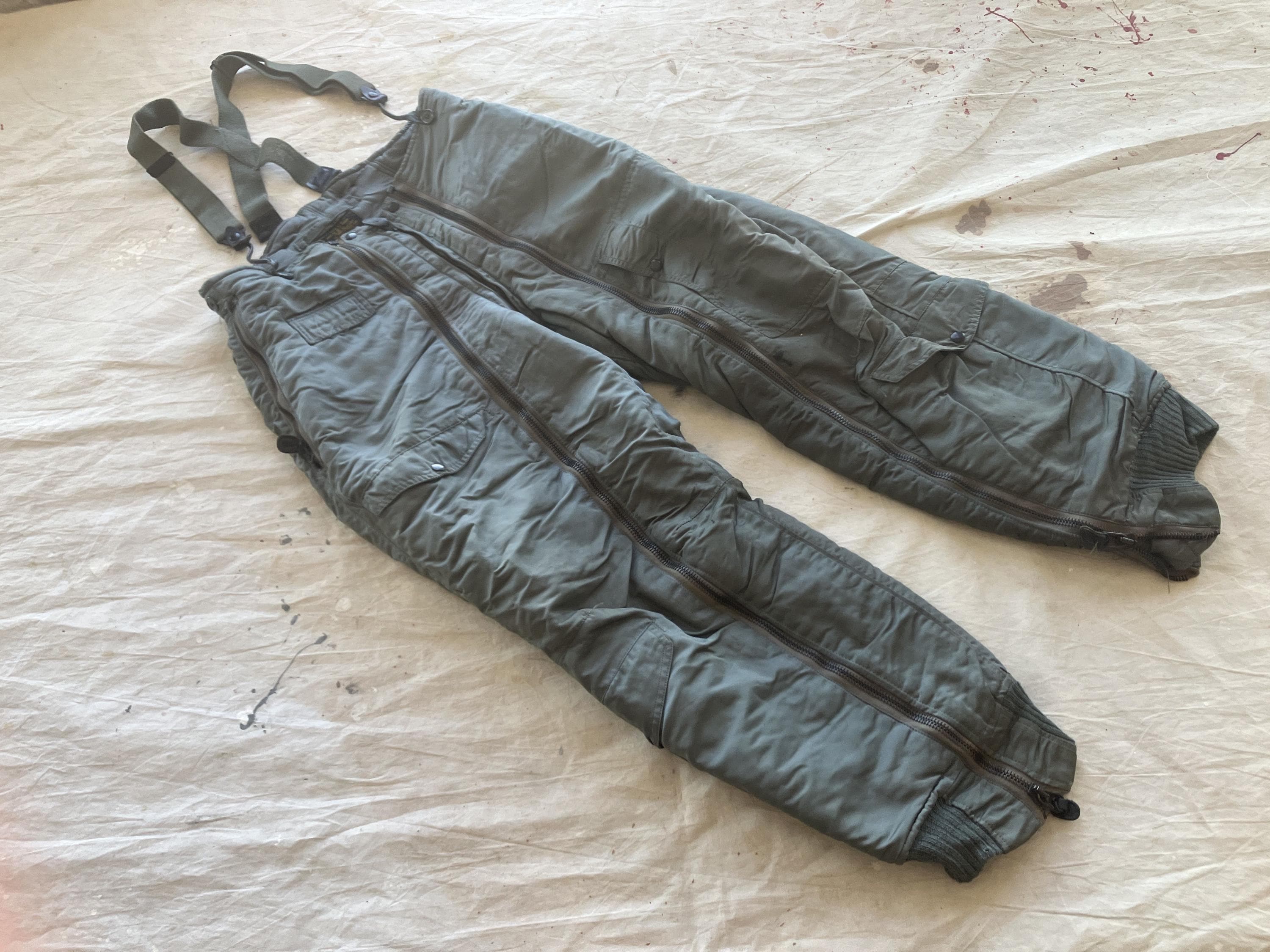 Small 50s / 60s US Air Force Heavy Winter Flight Pants / 1950s