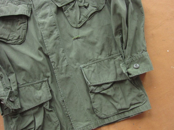 Small / Medium 60s US Army Poplin Cotton Jungle J… - image 4