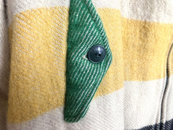 XS 30s Hudson's Bay Women's Wool Blanket Coat / P… - image 6