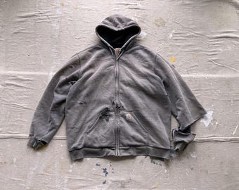 carhartt vintage hoodie ビンテージ　フード VINTAGE FADED CARHARTT HOODIE SIZE LARGE – Luster and Oak