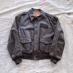 Original Rare Vintage 90s Victory Leather A-2 Type Indiana