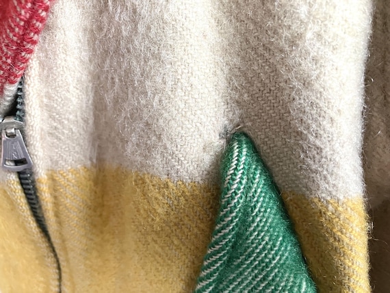XS 30s Hudson's Bay Women's Wool Blanket Coat / P… - image 9
