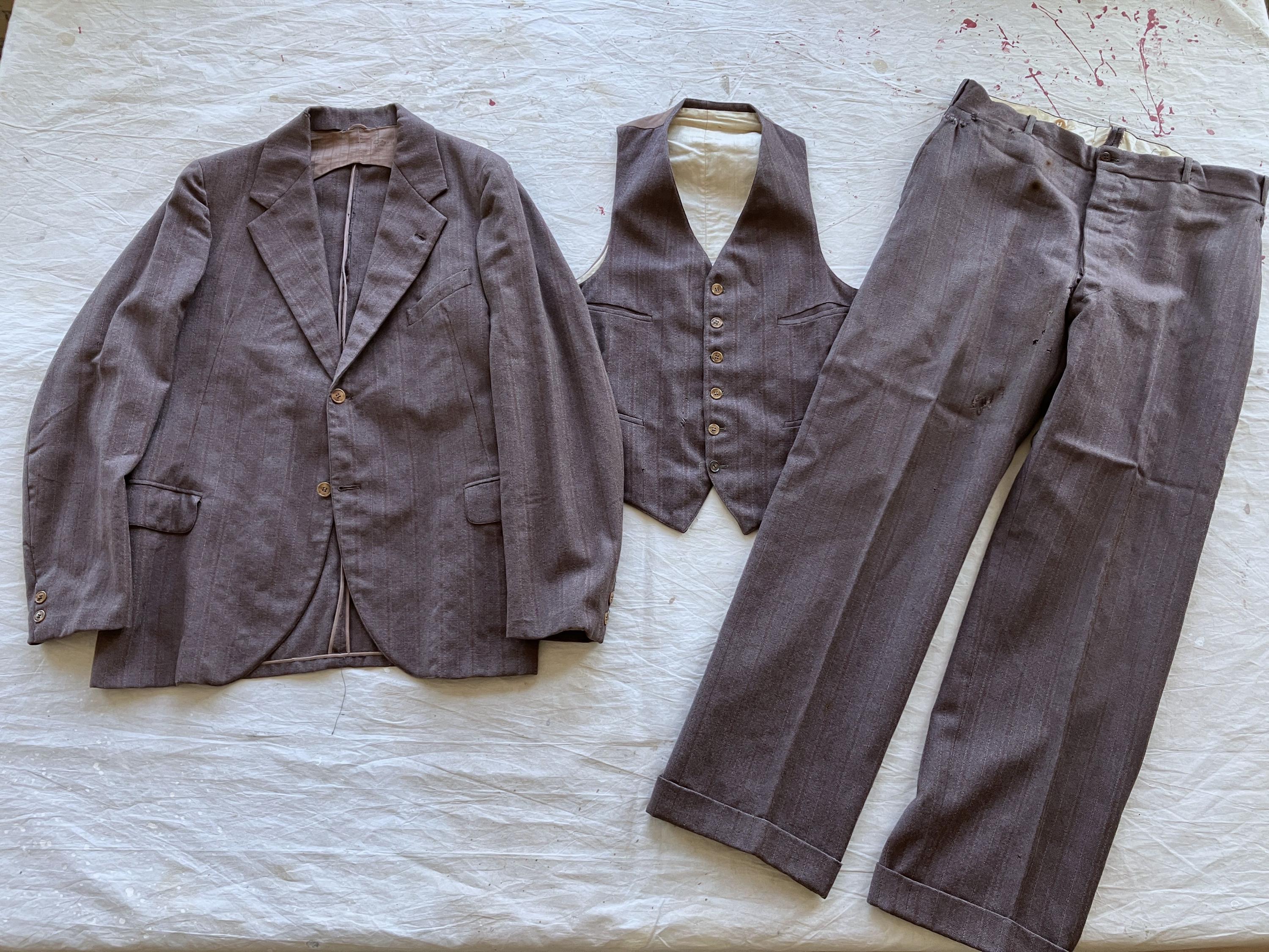 1940s 50s 日本製　三揃い背広　スーツ　テーラード 1940s suit - Etsy 日本