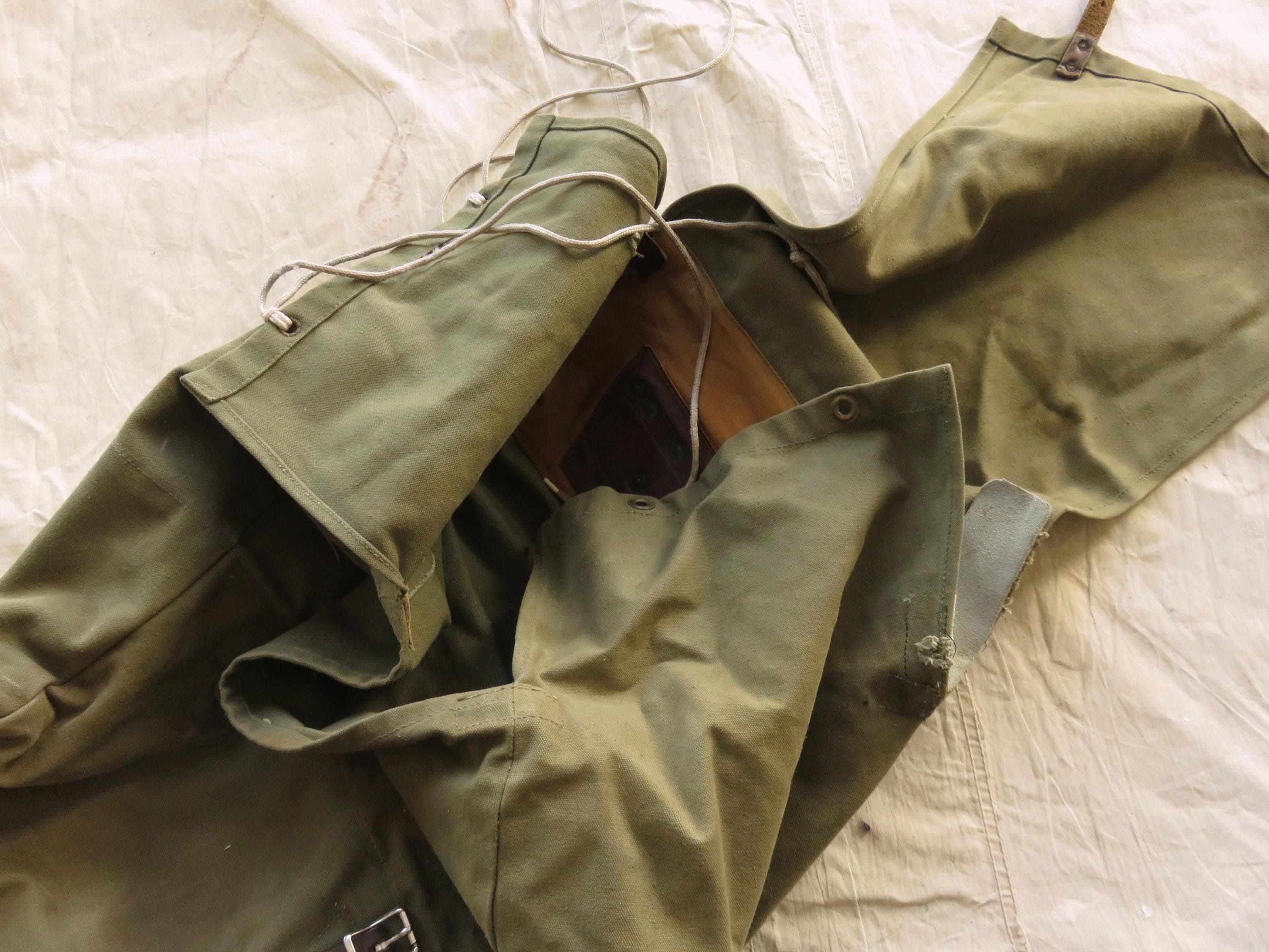 Vintage 40s / 50s Monarch Duluth Food Pack / Heavy Duty Rugged Canvas ...