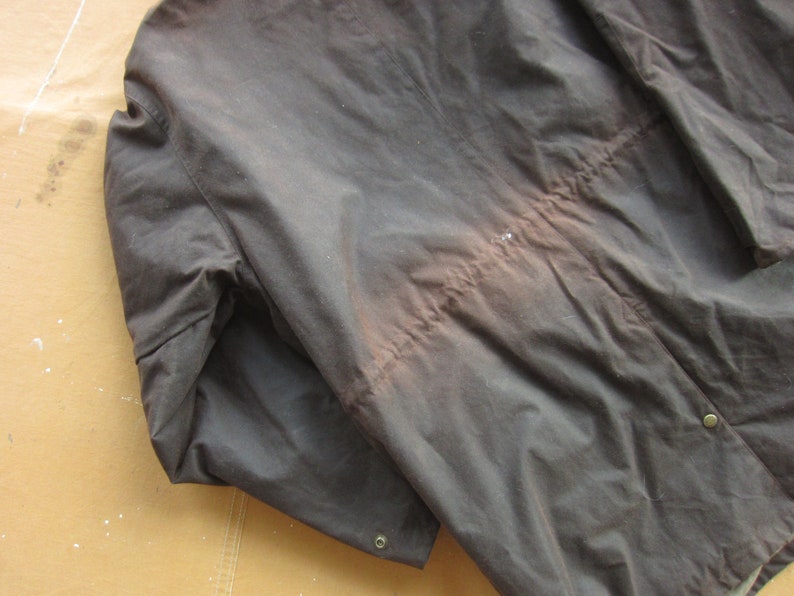XXL 90s Waxed Cotton Jacket / Oilskin Tin Cloth Duster Etsy