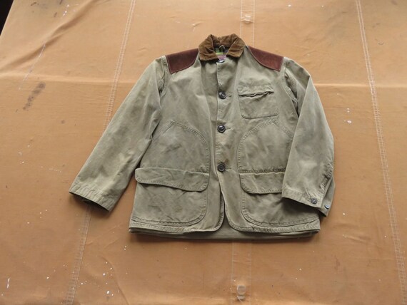 Small 50s Cumberland Masland Hunting Jacket / 1950s 1960s Green
