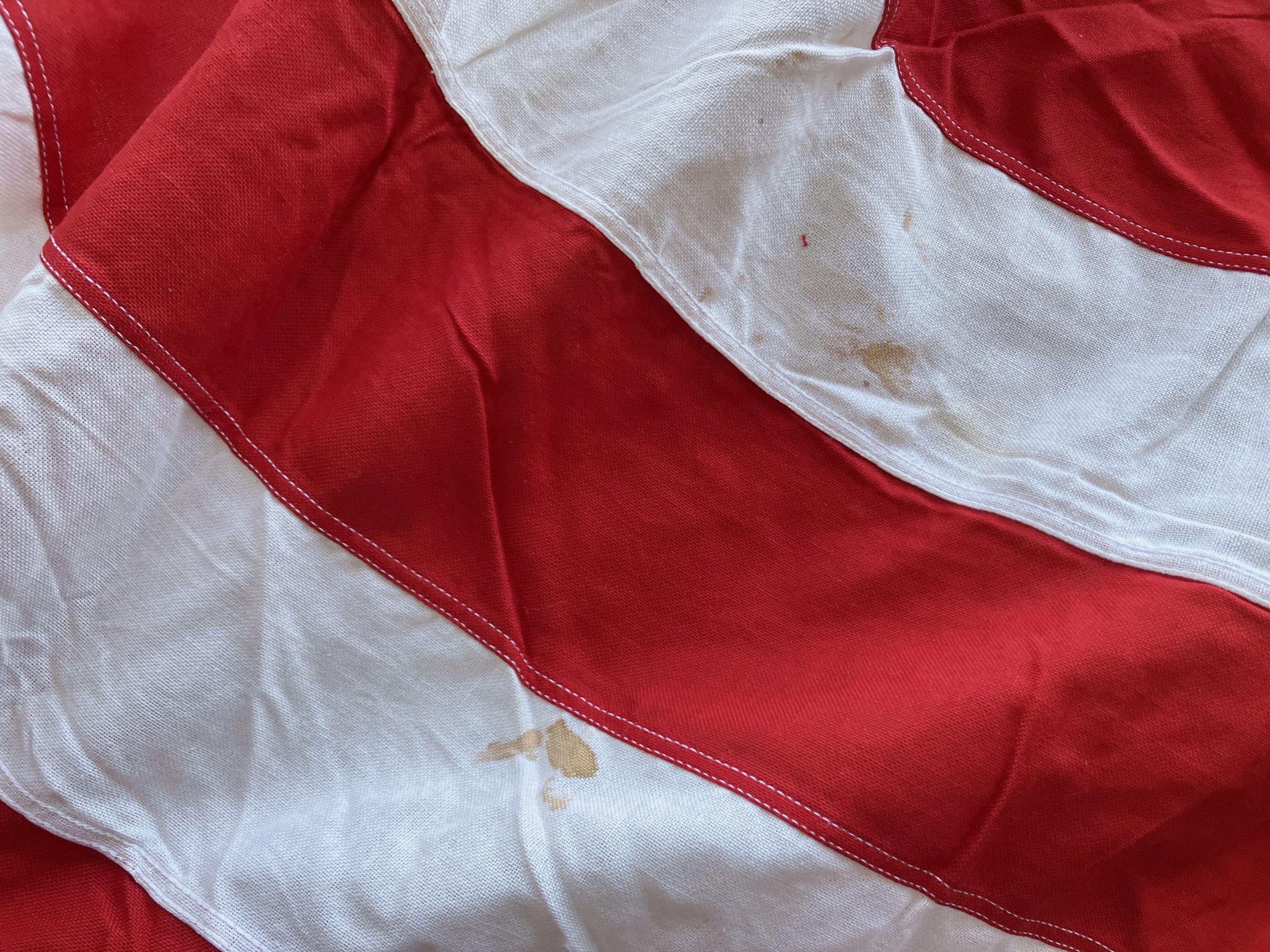 Vintage 80s / 90s Huge Cotton American Flag / 100% Cotton