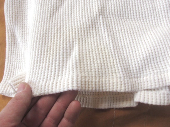 XS / Small 40s Cotton Thermal Shirt / Thick, Waff… - image 6