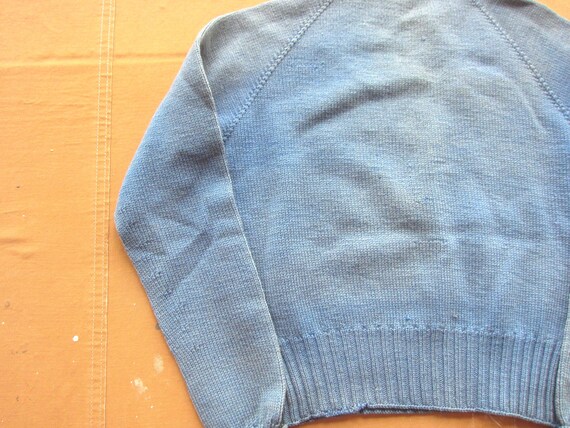 Medium 40s / 50s Women's Powder Blue Wool Sweater… - image 4