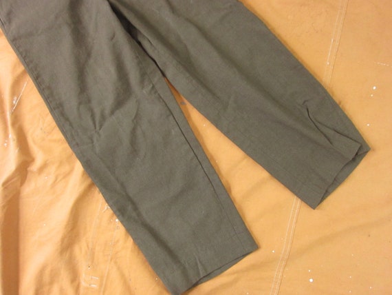 32 x 28 50s US Army Wool Uniform Trousers / 1950s… - image 7