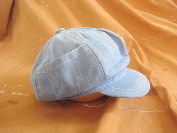 XS / Small 70s Denim Baker Boy Hat 