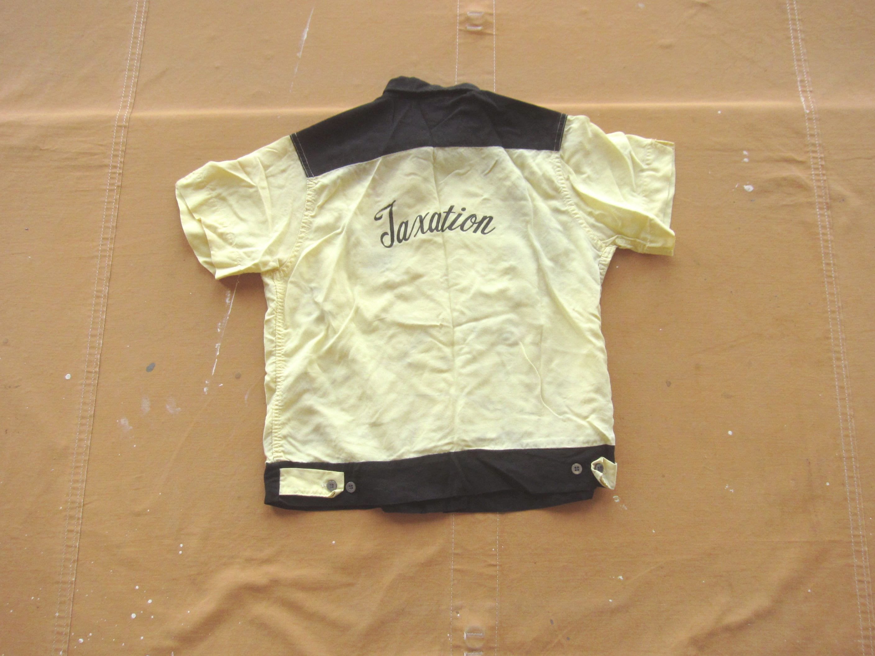 TWO TONE 50’S SHIRT Vintage 1950's Two-tone Rayon Gabardine Pullover Gaucho