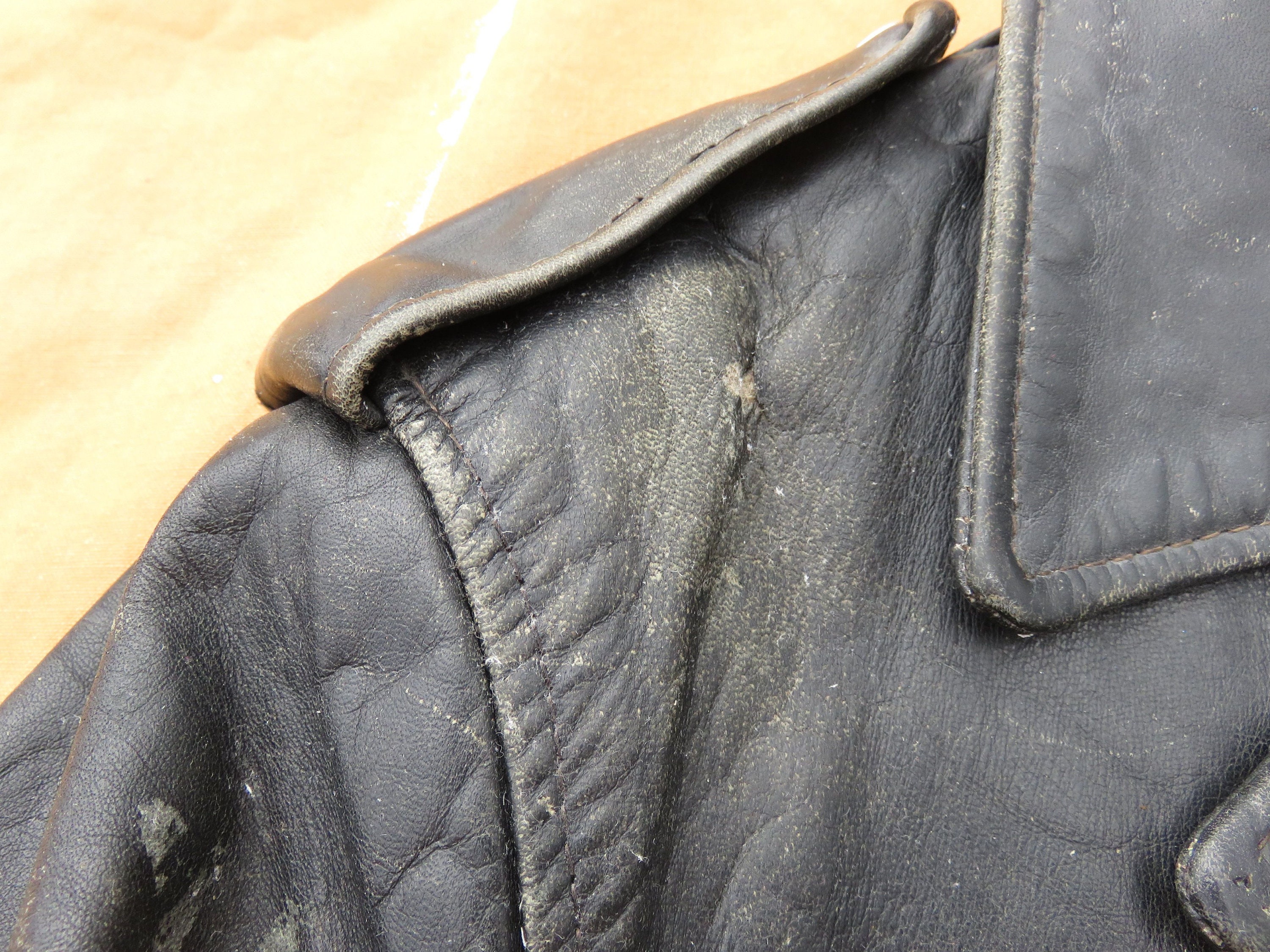 Small 80s Schott Perfecto Leather Motorcycle Jacket / 1980s